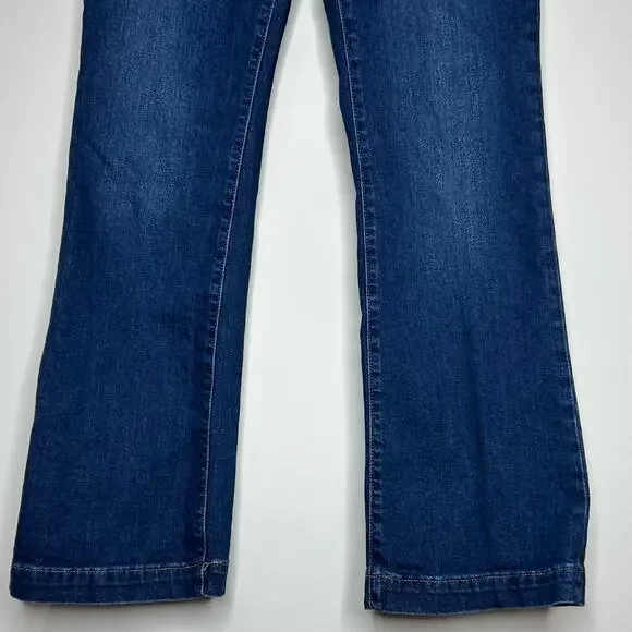 GAP Low Rise Long & Lean Jeans Size 29 / 8R Dark Indigo Bootcut - Picture 4 of 10